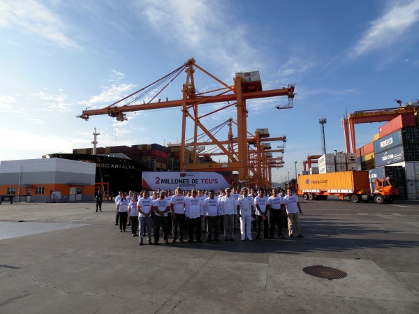 Contecon Manzanillo celebra el movimiento de 2 millones de TEUs ...