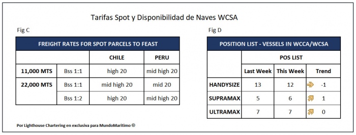 Tarifas Spot WCSA