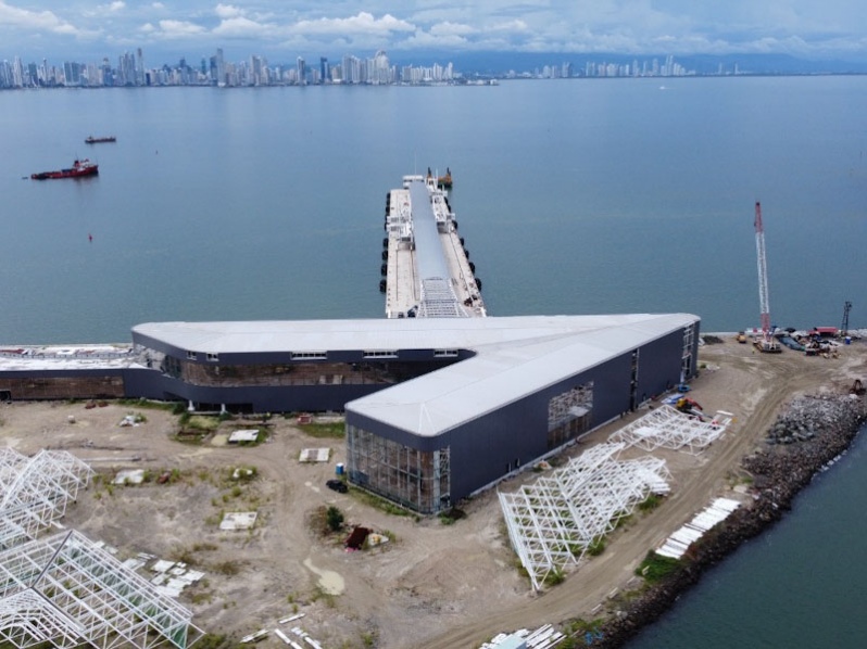 Nueva Terminal de Cruceros de Panamá presenta 80 de avance y en
